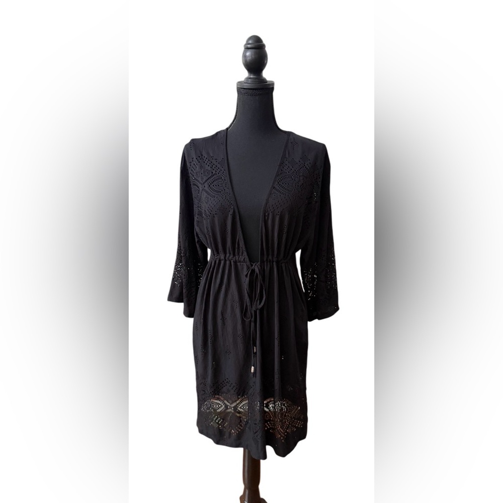 Dotti Black Lace Swimsuit Coverup